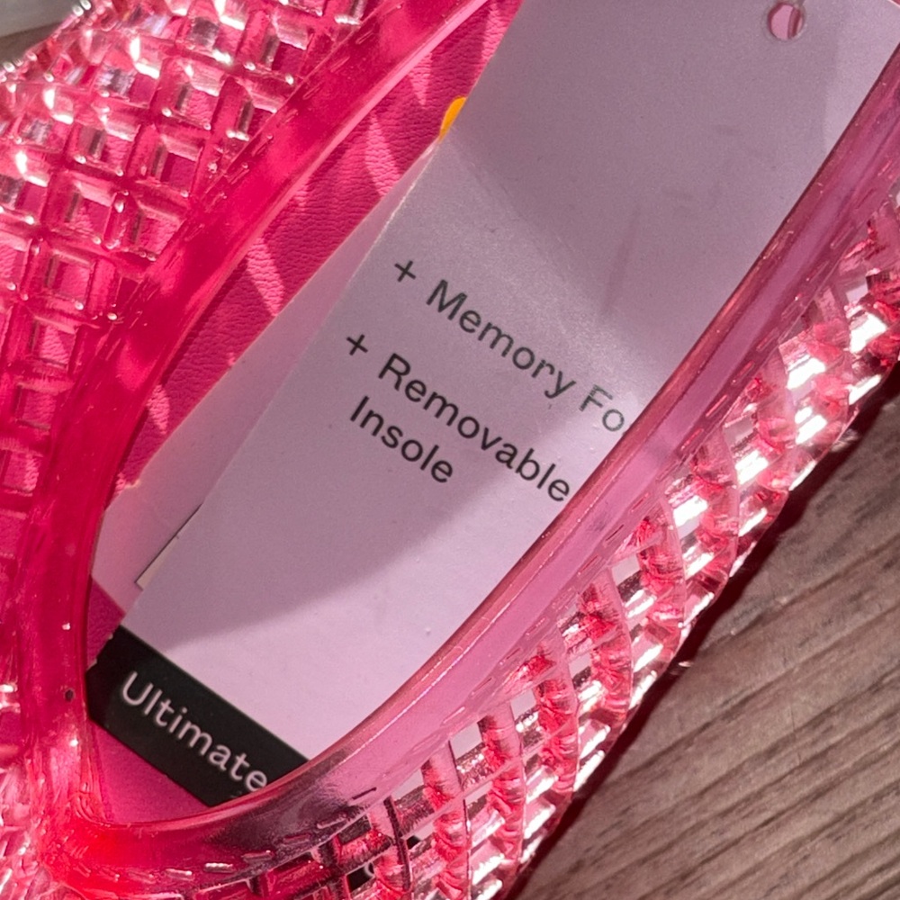 wild fable pink jellies mesh comfort ballet shoes in hot pink new - Picture 7 of 10